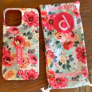 Loopy Case Floral Phone Case - Pink and Red iPhone 13 Pro Max